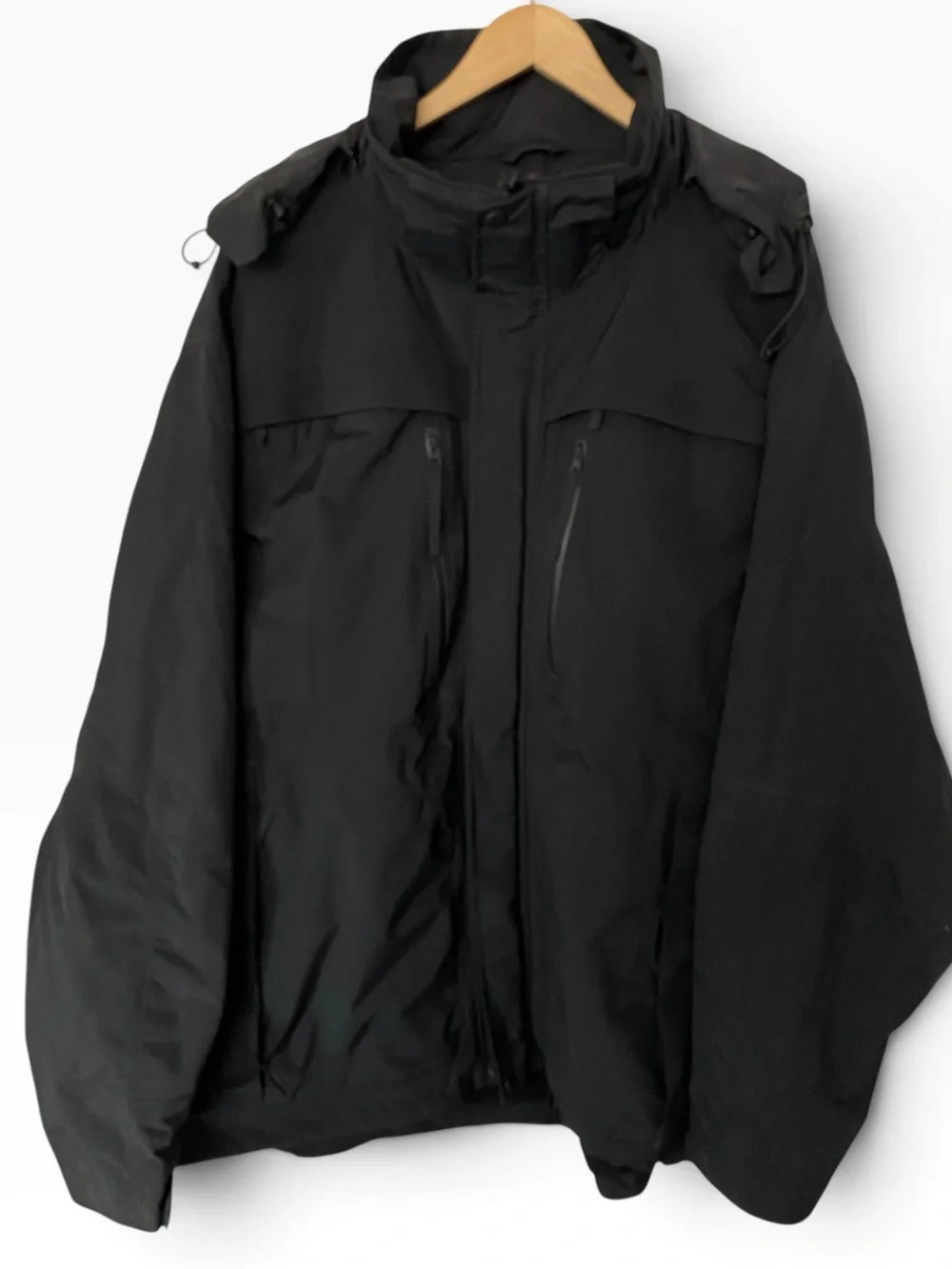 5.11 TACTICAL HOODED BLACK FLEECE LINED JACKET COAT MENS SZ 3XL
